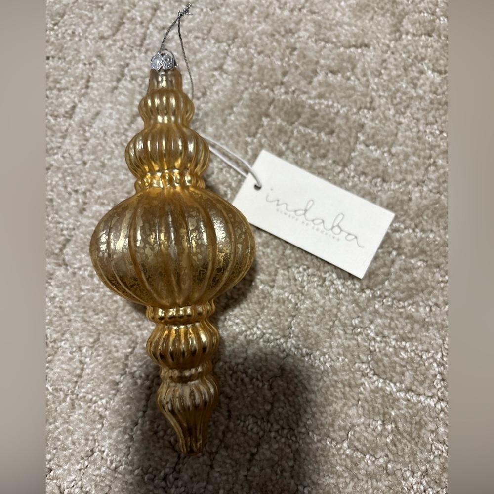 Indaba Gold Holiday Ornament